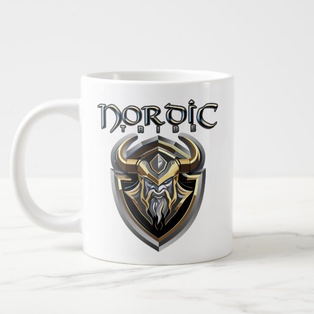 Taza De Café Gigante Nordic Tribe 20oz (Izquierda)