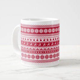 Taza De Café Gigante Nórdico - Navidades escandinavos Jumbo MugV2