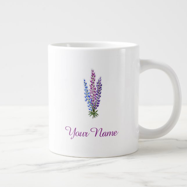 Taza De Café Gigante Nova Scotia Lupine (Derecha)