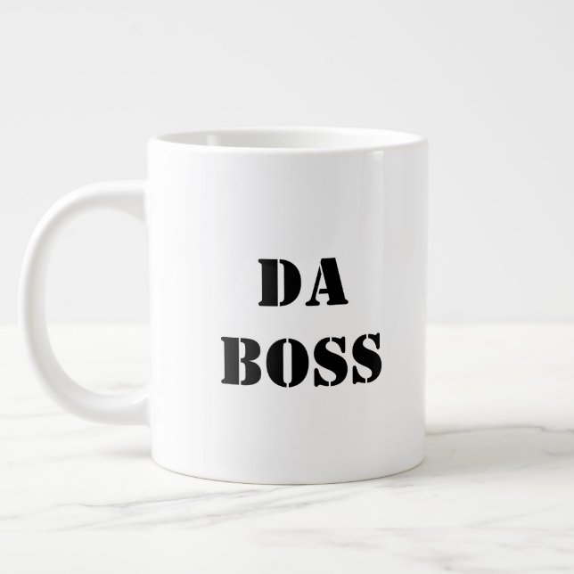 Taza De Café Gigante Novedad de Da Boss Funny Company Manager (Izquierda)