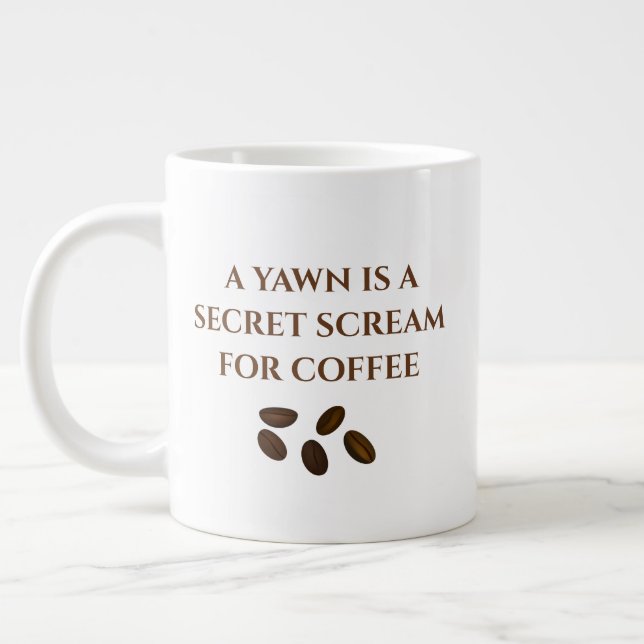 Taza De Café Gigante Novedad Funny Coffee Specialty Mug (Izquierda)