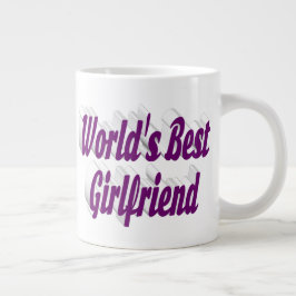 Taza De Café Gigante Novia con semitipografía púrpura