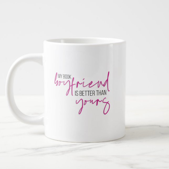 Taza De Café Gigante Novio Jumbo Mug (Izquierda)