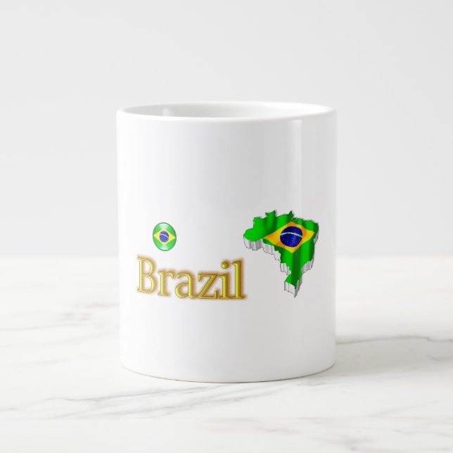 Taza De Café Gigante NUESTRA CASA - colección de diseño BRASIL (Frente)