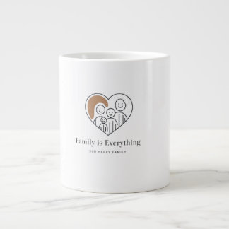 Taza De Café Gigante Nuestra feliz familia