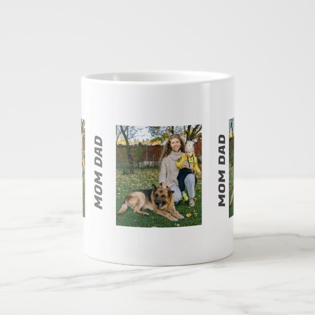 Taza De Café Gigante Nuestra pequeña familia (con patas incluidas)" Esp (Frente)