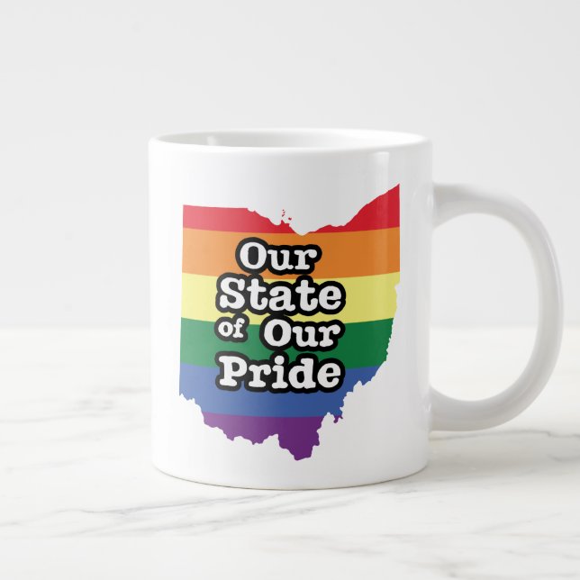 Taza De Café Gigante Nuestro estado de orgullo| Ohio (Derecha)