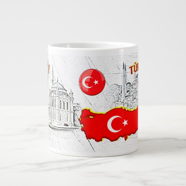 Taza De Café Gigante NUESTRO HOGAR - colección de diseño TURQUÍA (Frente)