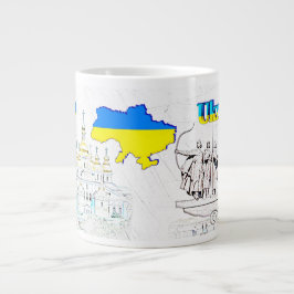 Taza De Café Gigante NUESTRO HOGAR - colección de diseño UCRANIA