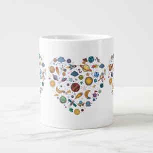 Taza De Café Gigante nuestro planeta del sistema solar, educación cient