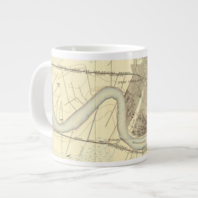 Taza De Café Gigante Nueva Orleans 1891 Café Mug (Izquierda)