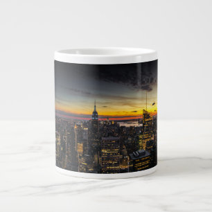 Taza De Café Gigante Nueva York Estados Unidos Panorámica envolvente