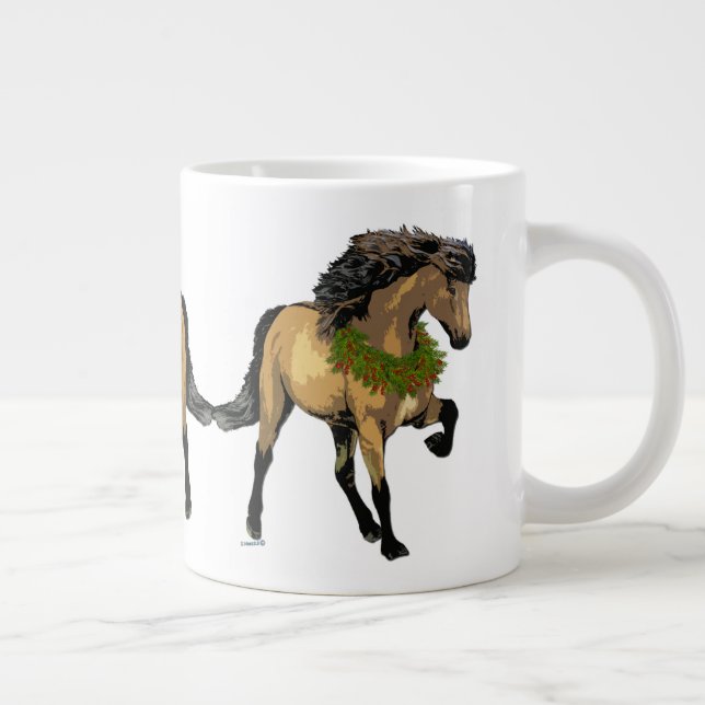Taza De Café Gigante Nuevo caballo islandés (Derecha)