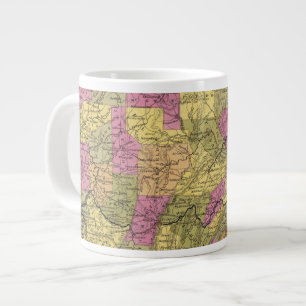 Taza De Café Gigante Nuevo Mapa De Pensilvania 2