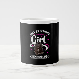 Taza De Café Gigante Nunca se interponga entre una chica y su recién na