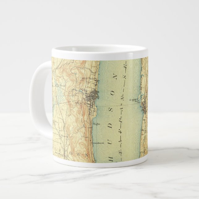 Taza De Café Gigante Nyack y Tarrytown 1902 Café Mug (Izquierda)