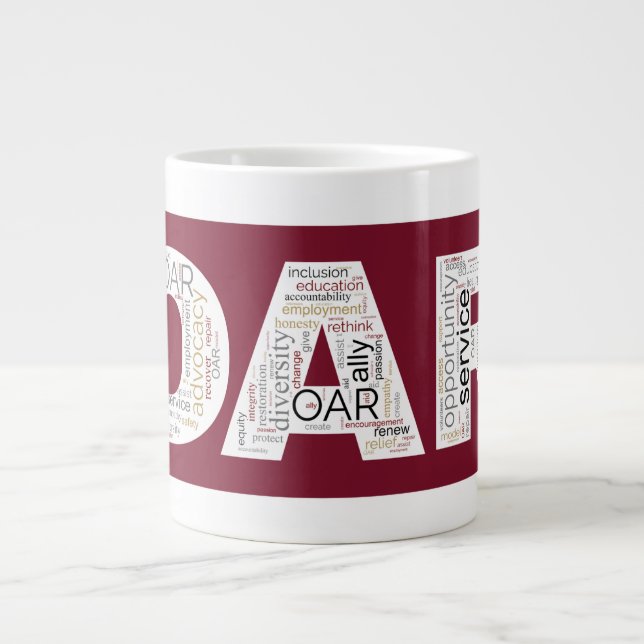 Taza De Café Gigante OAR Jumbo Mug (Frente)