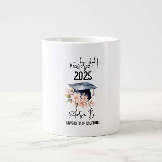 Taza De Café Gigante Obtención de Graduación de Licenciatura en Ti, (Frente)