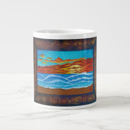 Taza De Café Gigante Ocean Sunset