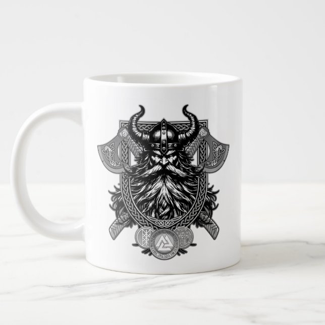 Taza De Café Gigante Odin Viking Warrior (Izquierda)