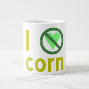 Taza De Café Gigante Odio el maíz