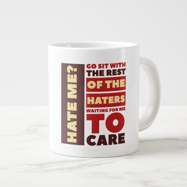 Taza De Café Gigante Odio - Gift Jumbo Mug (Derecha)
