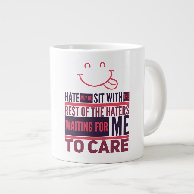 Taza De Café Gigante Odio - Gift Jumbo Mug (Derecha)