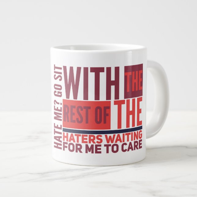 Taza De Café Gigante Odio - Gift Jumbo Mug (Derecha)