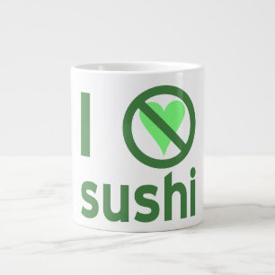 Taza De Café Gigante Odio Sushi No Amor 