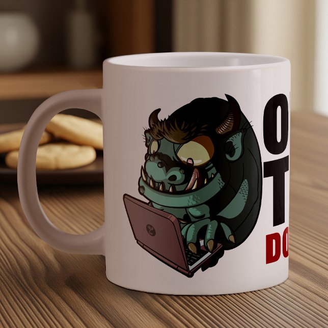 Taza De Café Gigante Office Troll No Feed! Personalizado de Internet Tr (Subido por el creador)
