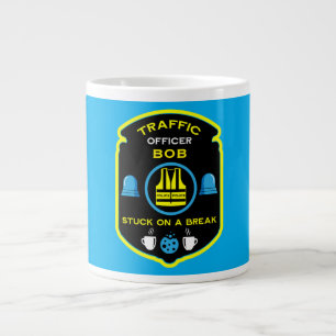 Taza De Café Gigante Oficial de policía de tráfico