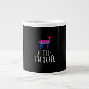 Taza De Café Gigante Oh Ciervo Queer Orgullo Bisexual Gay Lesbiana Dise