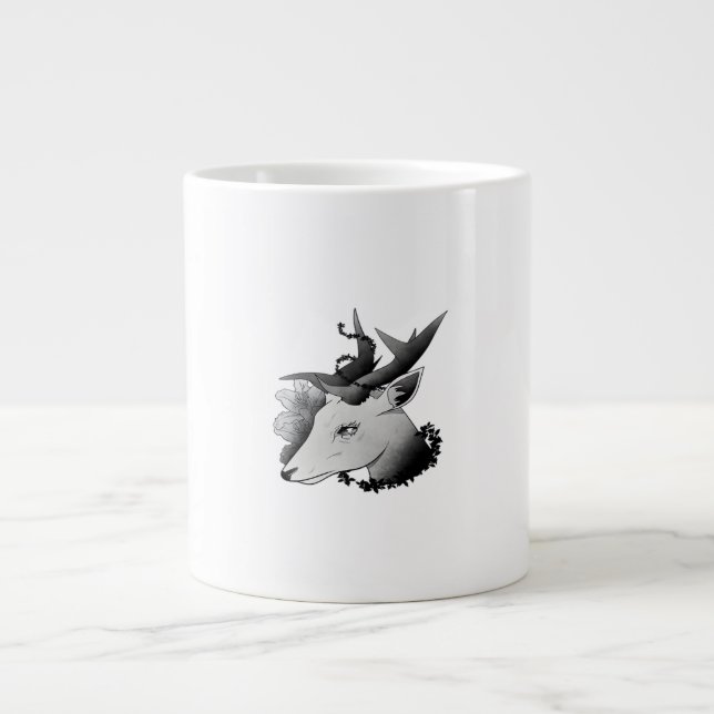 Taza De Café Gigante Oh Deer Classic Style  (Frente)