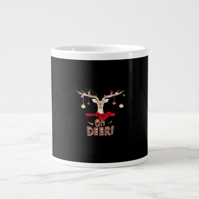 Taza De Café Gigante Oh Deer Classic Vibe  (Frente)