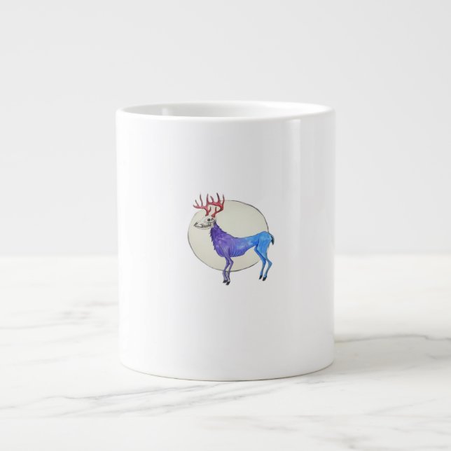Taza De Café Gigante Oh Deer Clean Graphic Style  (Frente)