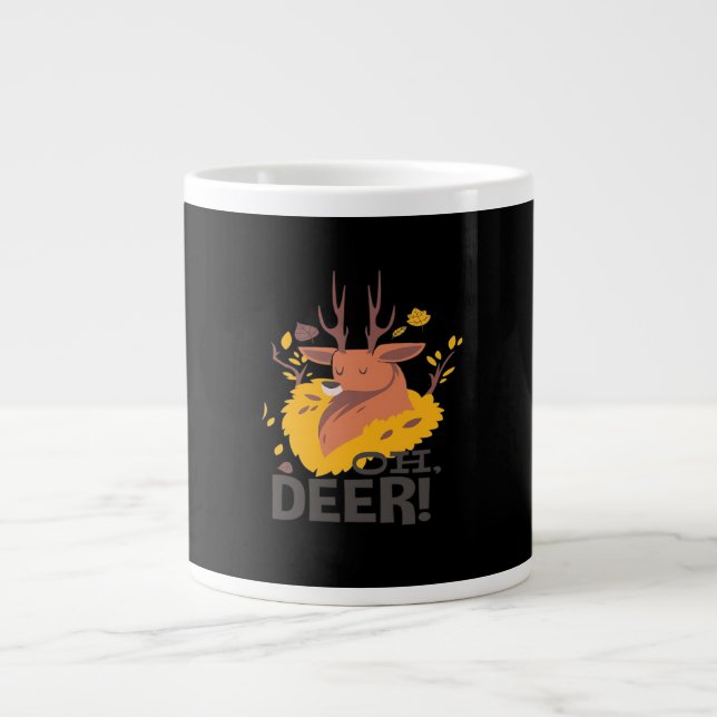 Taza De Café Gigante Oh Deer Creative Design  (Frente)