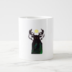Taza De Café Gigante Oh Deer Diseño Minimalista