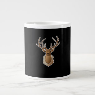 Taza De Café Gigante Oh Deer Diseño Mínimo
