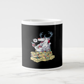 Taza De Café Gigante Oh Deer Drunk Reindeer Celebrating Christmas Festi