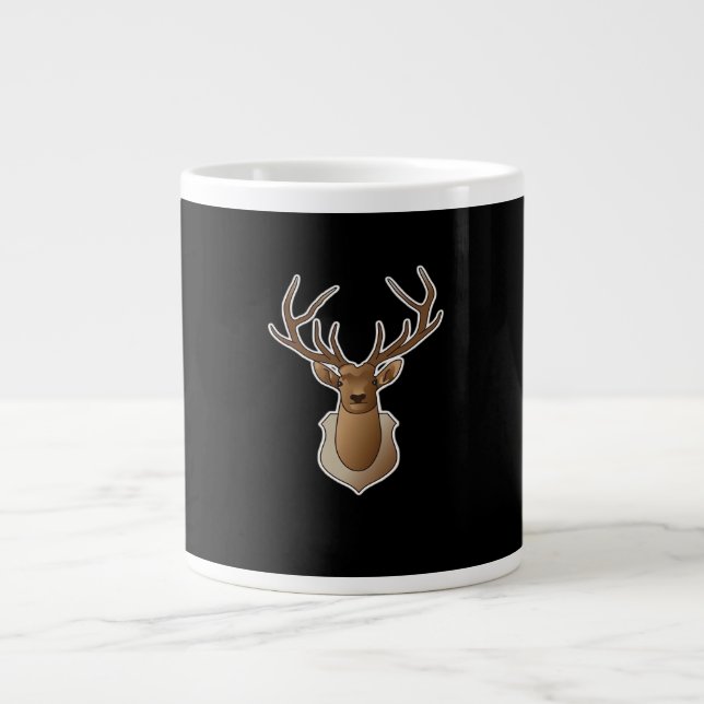 Taza De Café Gigante Oh Deer Minimal Design  (Frente)