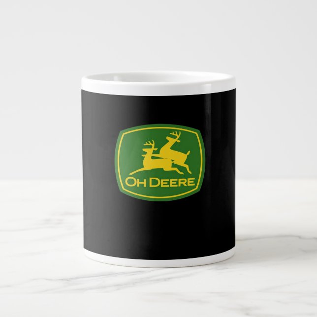 Taza De Café Gigante Oh Deer Minimal Modern Design  (Frente)