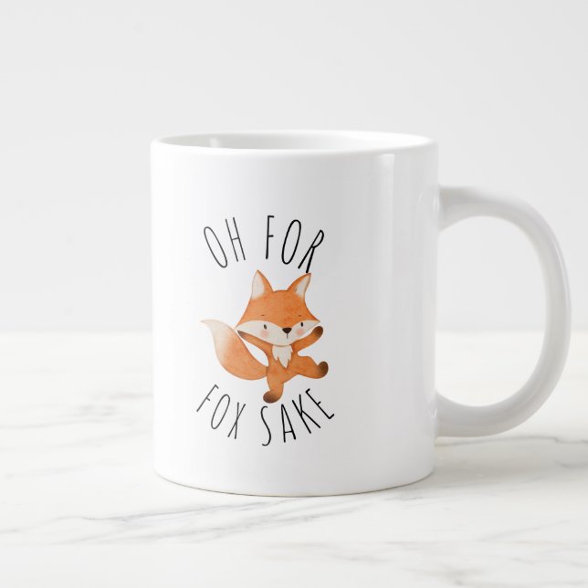 Taza De Café Gigante Oh por Fox Sake Coffee Mug (Derecha)