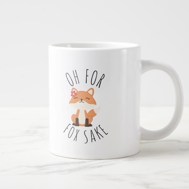 Taza De Café Gigante Oh por Fox       SakeCoffee Mug (Derecha)