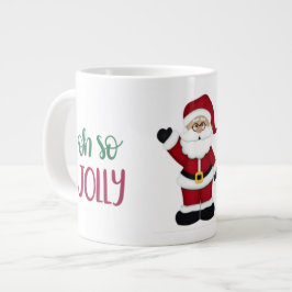 Taza De Café Gigante Oh So Jolly Santa Design
