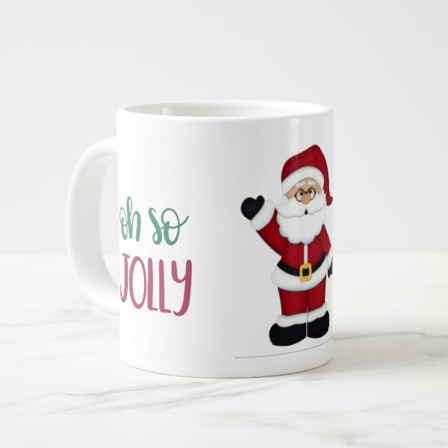 Taza De Café Gigante Oh So Jolly Santa Design (Izquierda)