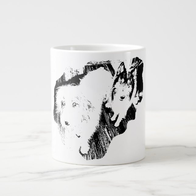 Taza De Café Gigante Ojos bonitos, encanto impactante (Frente)