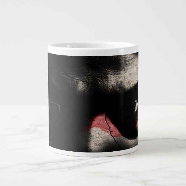 Taza De Café Gigante Ojos Negros (Frente)
