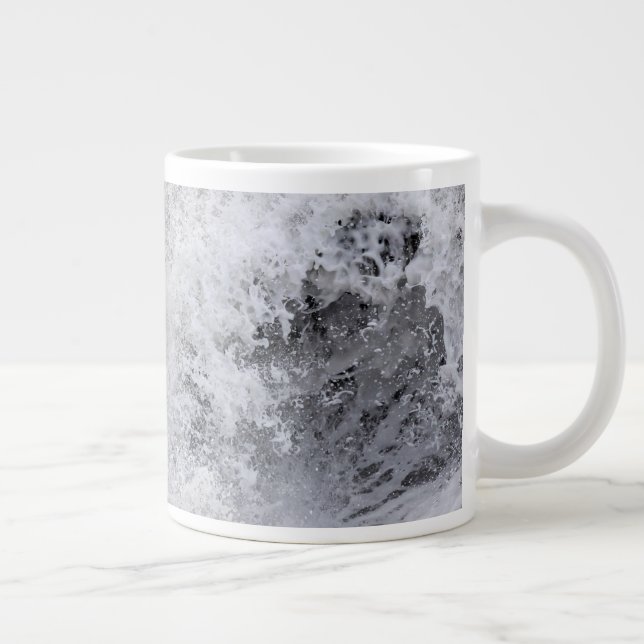Taza De Café Gigante Ola de tormenta colapsada (Derecha)