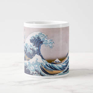Taza De Café Gigante Ola de tsunami frente a Kanagawa Japón por Hokusai