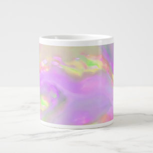 Taza De Café Gigante Ondas abstractas coloridas y bonitas de moda